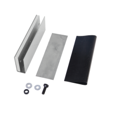 Montaje en "U" para Puertas de Vidrio /1/2" de Grosor/  Uso con chapas de 600 y 750 lbs / Ajuste por Opresores