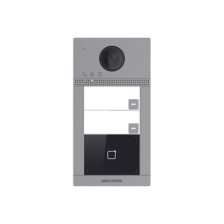 Videoportero IP (IP65 + IK08) con Llamada y apertura desde APP Hik-Connect / Soporta 2 Departamentos / PoE Estandar  / Interfaz