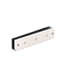 Montaje en "U" para Puertas de Vidrio /1/2" de Grosor/  Uso con chapas de 600 y 750 lbs / Ajuste por Opresores