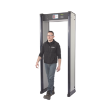 Arco Detector de Metales de 18 Zonas con Anclaje para Fijarse al Piso. Incluye Sensor IR para evitar falsas Alarmas / Certificad