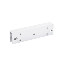 Montaje en "U" para Instalación de Chapa Magnética DS-K4H258S en Puerta de Cristal (Vidrio)