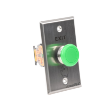 Botón Tipo Hongo Color Verde / NO, NC, COM / Uso Rudo