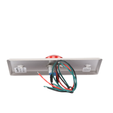 Botón tipo Hongo / Redondo Color Rojo con LED / Estético / NO y COM