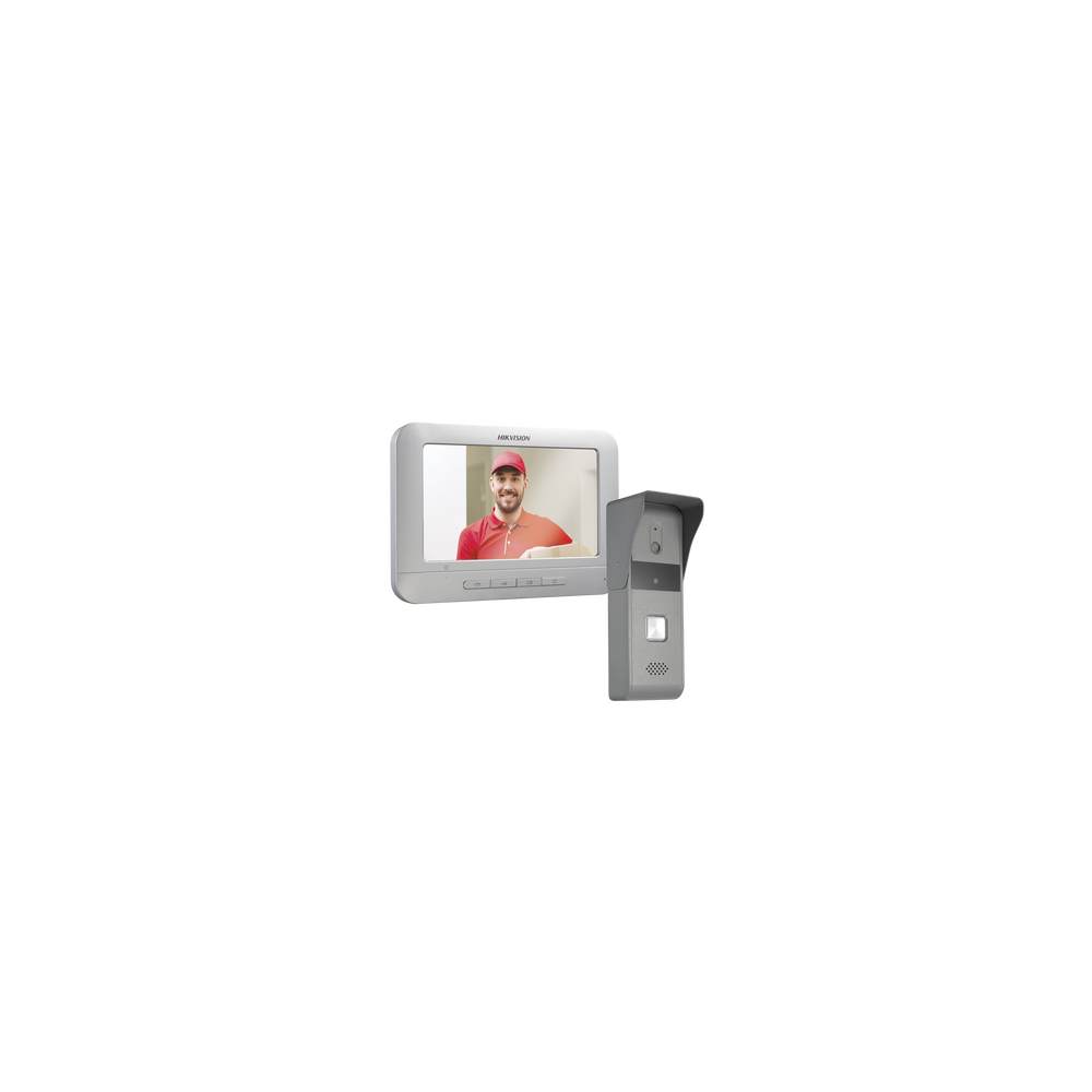Kit de Videoportero Analógico con Pantalla LCD a Color de 7" / Frente de Calle para Exterior IP65 / Salida de Relevador