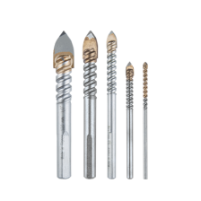 Juego de 5 brocas para vidrio de 1/8"-3/16"-1/4"-3/8"-1/2"