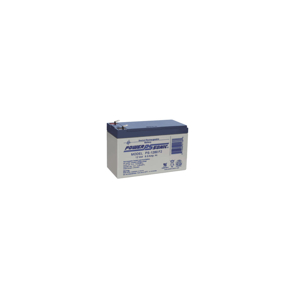 Batería 12V, 8AH, Para Respaldo, Tecnologías AGM/VRLA, 5 Años Vida Útil, Terminales F2, Reconocida UL