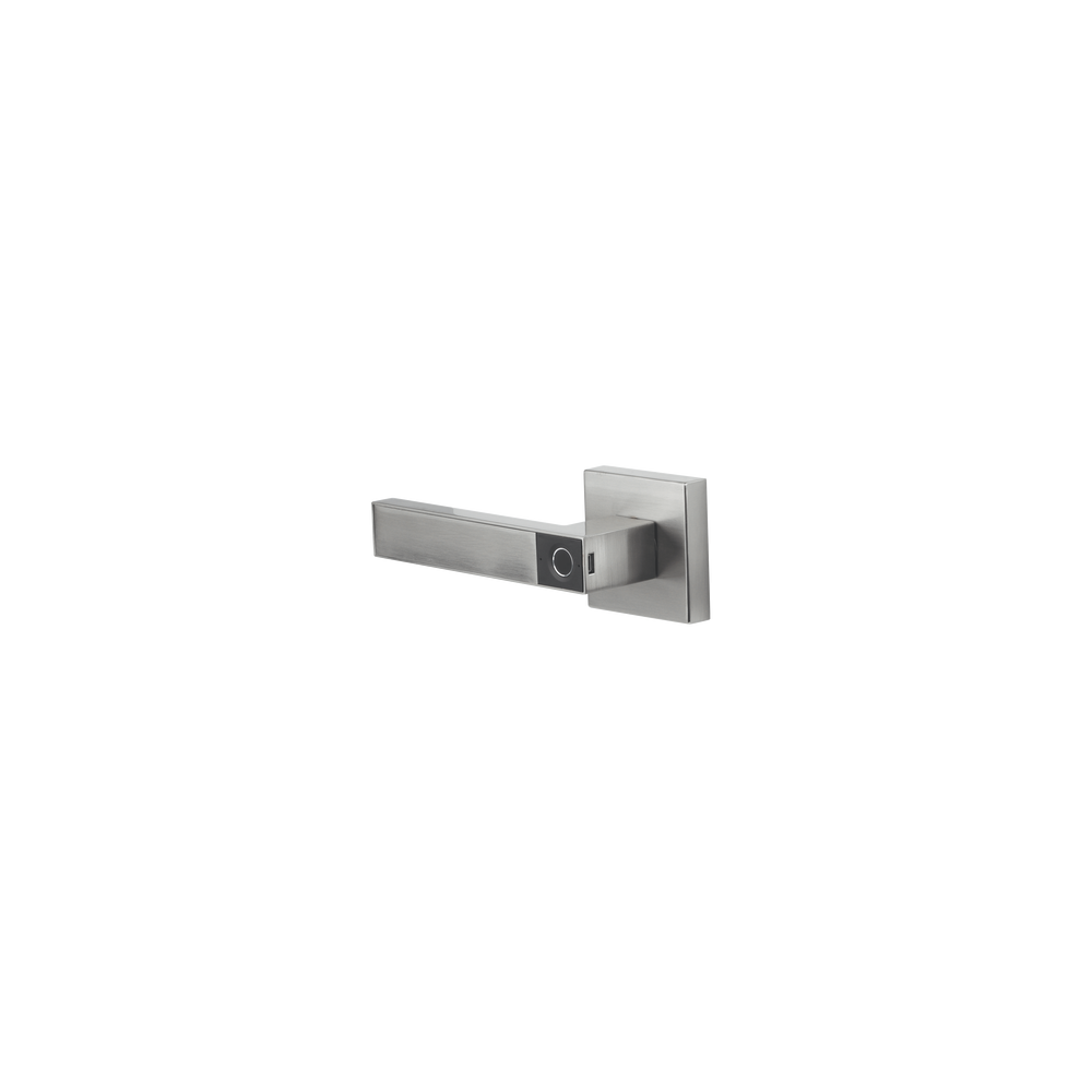 Manija Castelli Biométrica/ Niquel Satinado / 30 usuarios / Para Puerta Izq o Derecha de 60-70mm