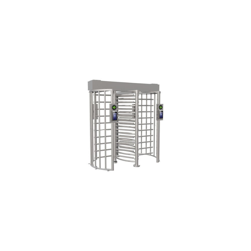 Torniquete DOBLE (2 Carriles) de Cuerpo Completo Bidireccional / Exterior / Acero Inoxidable SUS304 / 30 Personas por Minuto / C