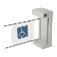 Torniquete De Cortesía Motorizado / Acabado En Acero Inoxidable Con Hoja de Acrílico / Bidireccional / Compatible con Cualquie