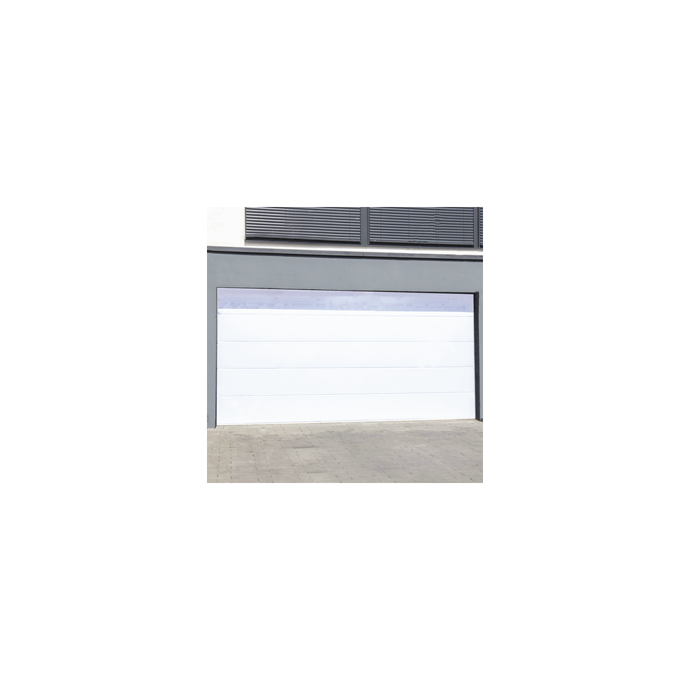 Puerta de Garage de Alta Calidad / Linea Central / Color Blanco 9X9 pies,  AISLADA, Estilo Americana.