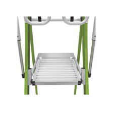 Escalera Fija de 8' (2.4m) de Fibra de Vidrio con Jaula y Peldaños de Aluminio. (SKU:19708-146).