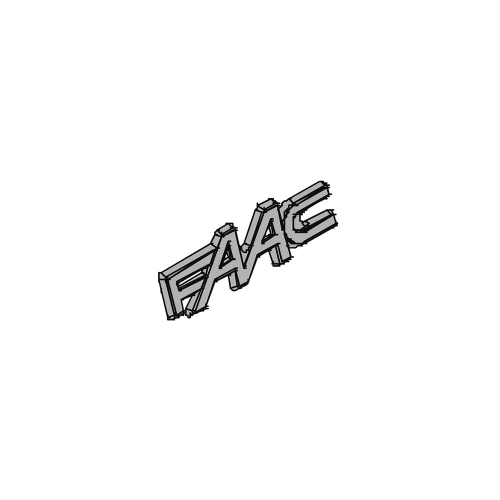 Logotipo de Plastico Para Equipos FAAC
