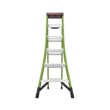 Escalera de Tijera 3 en 1 de 1.8 Metros, Fibra de Vidrio (SKU13906-001). Hecha en E.U.A. (Versión 2.0)