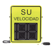 Radar Medidor de Velocidad de 3 Dígitos / Doble salida de Relevador / Tarjeta Micro SD / Puerto de red TCP IP / Detección de E