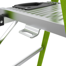 Escalera de Aluminio + Fibra de Vidrio de 1.8m con Soporte para Herramienta. !La Más Liviana del Mundo! (SKU:15406-001)