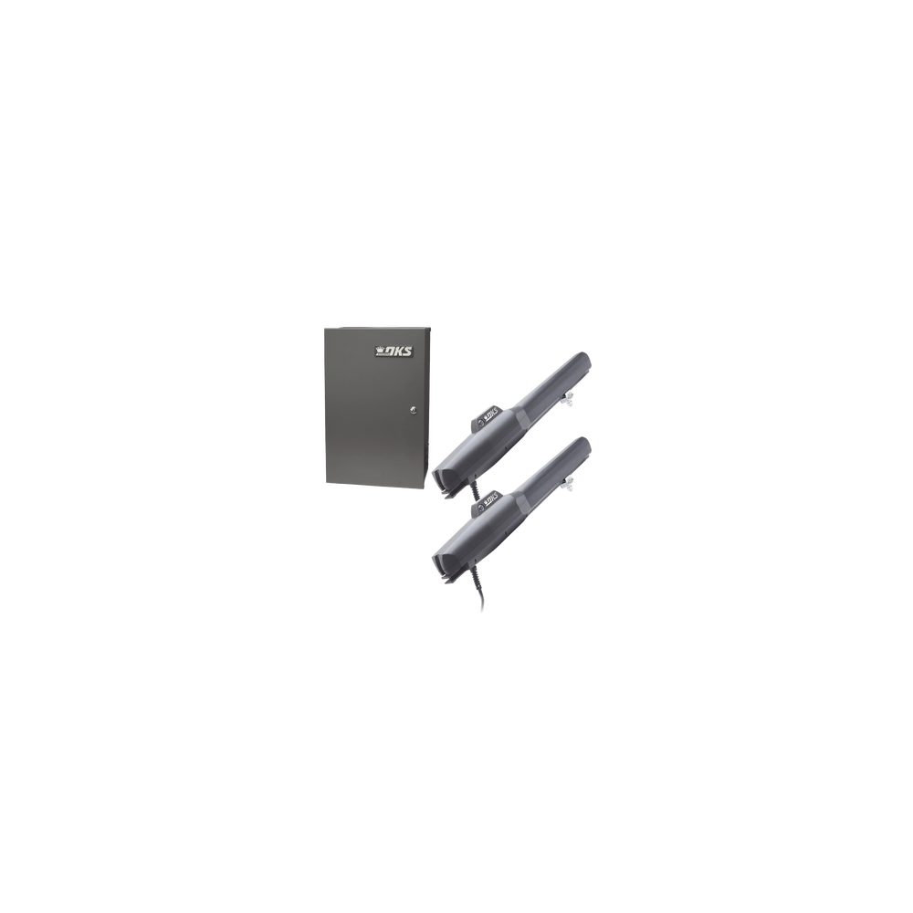 Kit de Operadores Abatibles 6006 de Doorking / Para Puertas de Hasta 5.5 Metros  / Soporta Respaldo de Baterias