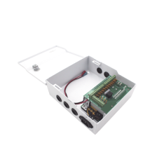 Fuente de poder profesional de 12 Vcc @ 16 A / para 16 cámaras / Con capacidad de batería de respaldo / Requiere batería / Vo