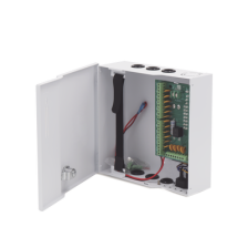 Fuente de poder profesional de 12 Vcc @ 16 A / para 16 cámaras / Con capacidad de batería de respaldo / Requiere batería / Vo