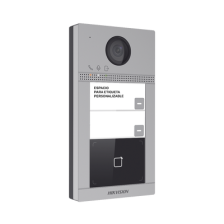 Videoportero IP 2 Megapixel / Llamada y Apertura Remota desde App Hik-Connect (requiere monitor) / PoE / Exterior IP65 + Antivan