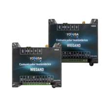 Convertidor de lectora para control de acceso (cableado a inalámbrico) / 1 Wiegand / 2 Relevadores / 2 Entradas / Hasta 1.6 KM