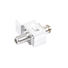Protector RF Coaxial Para 10 - 1000 MHz de Ceja Frontal y Conectores N Hembra en Ambos Lados, 50 Ω