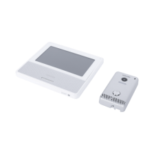 KIT DE VIDEOPORTERO IP COLOR BLANCO / Apertura con app / Súper elegante / Monitor WIFI /  Alimentación 110vca