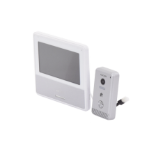 KIT DE VIDEOPORTERO IP COLOR NEGRO / Apertura con app / Súper elegante / Monitor WIFI / Alimentación 110vca