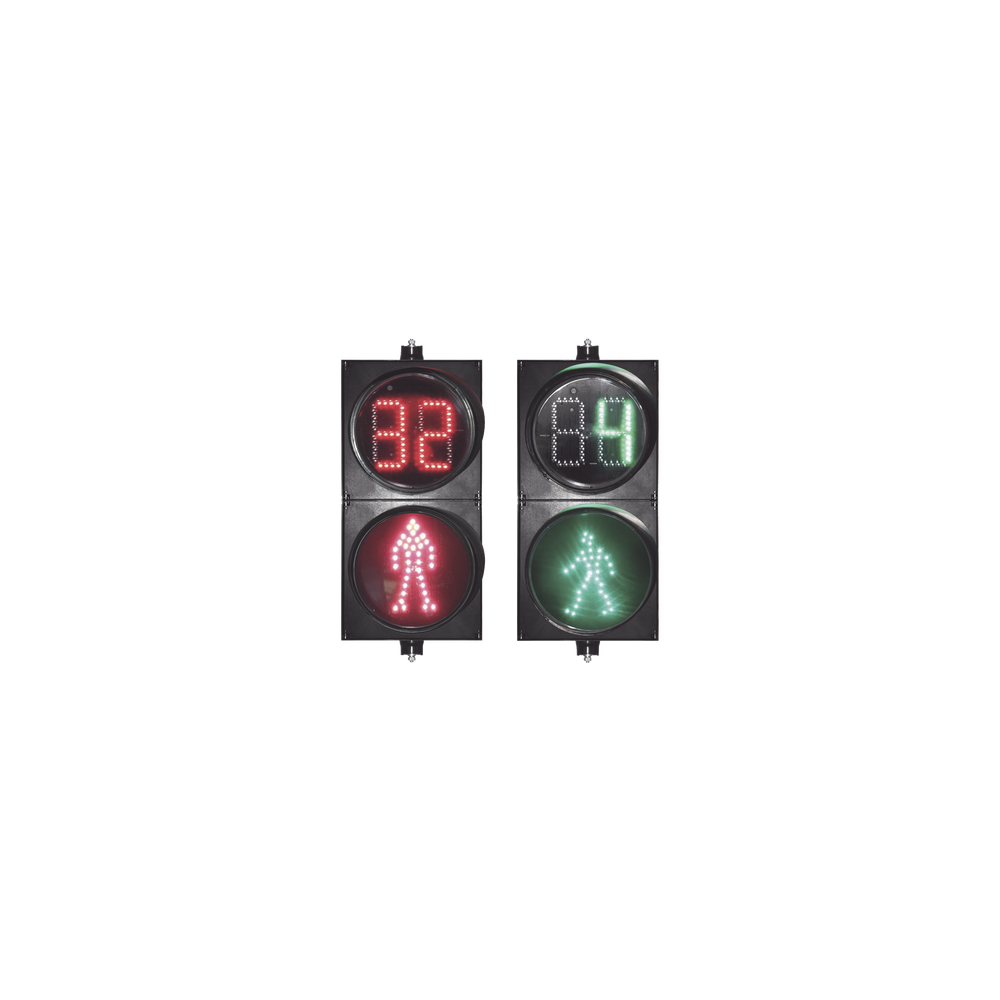 Semáforo Peatonal / Cuenta Regresiva / Rojo / Verde / Dinamico / Diámetro 20 Cm.