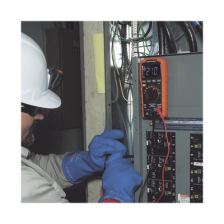 Multímetro Digital de Rango Automático con TRMS 1000V Medición de Temperatura y Baja Impedancia