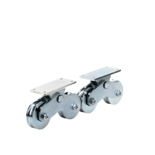 Rueda Doble de 12 cm / Capacidad Para Puertas de hasta 1200 kg / Canal Tipo "U"