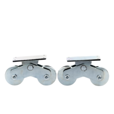 Rueda Doble de 12 cm / Capacidad Para Puertas de hasta 1200 kg / Canal Tipo "U"