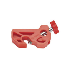 Bloqueador de Interruptor Termomagnético LOTO, tipo Riel DIN o Mini Interruptor. Color  rojo