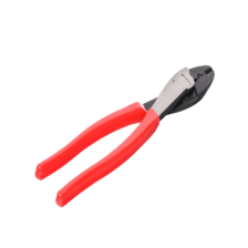 Pinza de 9.5" para cortar y crimpar ( ponchar )  terminales Aislados y No aislados