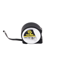 Flexómetro Magnético(Cinta de Medir) de 8 metros, Graduada por Ambos Lados. Con Botón de Freno