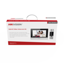 Kit de Videoportero Híbrido de Plastico / IP a 4 Hilos con Función de Llamada a App Hik-Connect / Monitor se Conecta a Interne
