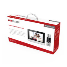 Kit de Videoportero Híbrido de Plastico / IP a 4 Hilos con Función de Llamada a App Hik-Connect / Monitor se Conecta a Interne