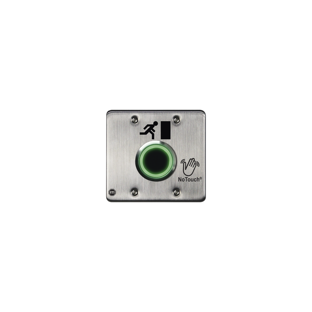 Interruptor IR NoTouch® de Acero Inoxidable, Salida Doble, Símbolo de Puerta