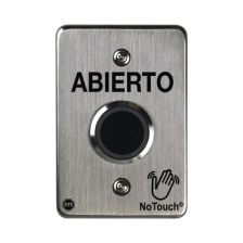 Interruptor IR NoTouch® de Acero Inoxidable, De un solo grupo, ABIERTO