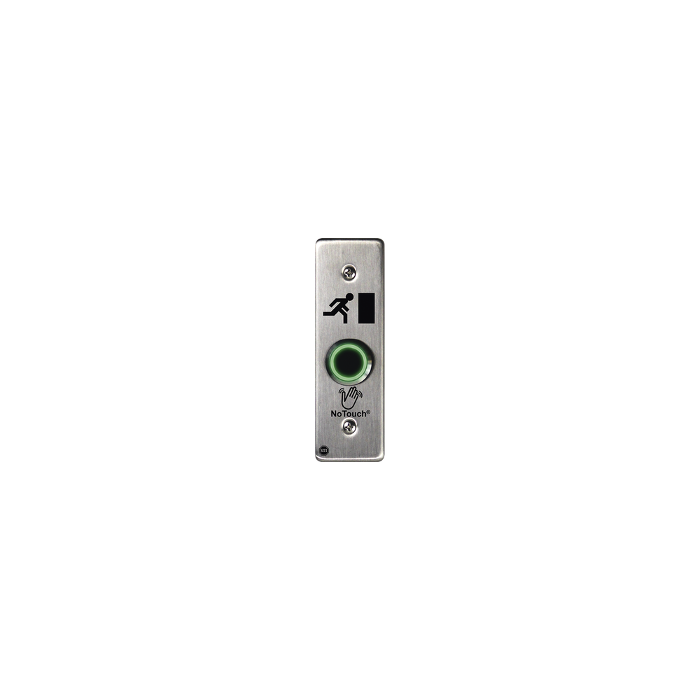 Interruptor IR NoTouch® de Acero Inoxidable, Montaje Delgado, Caja Posterior, Símbolo de puerta