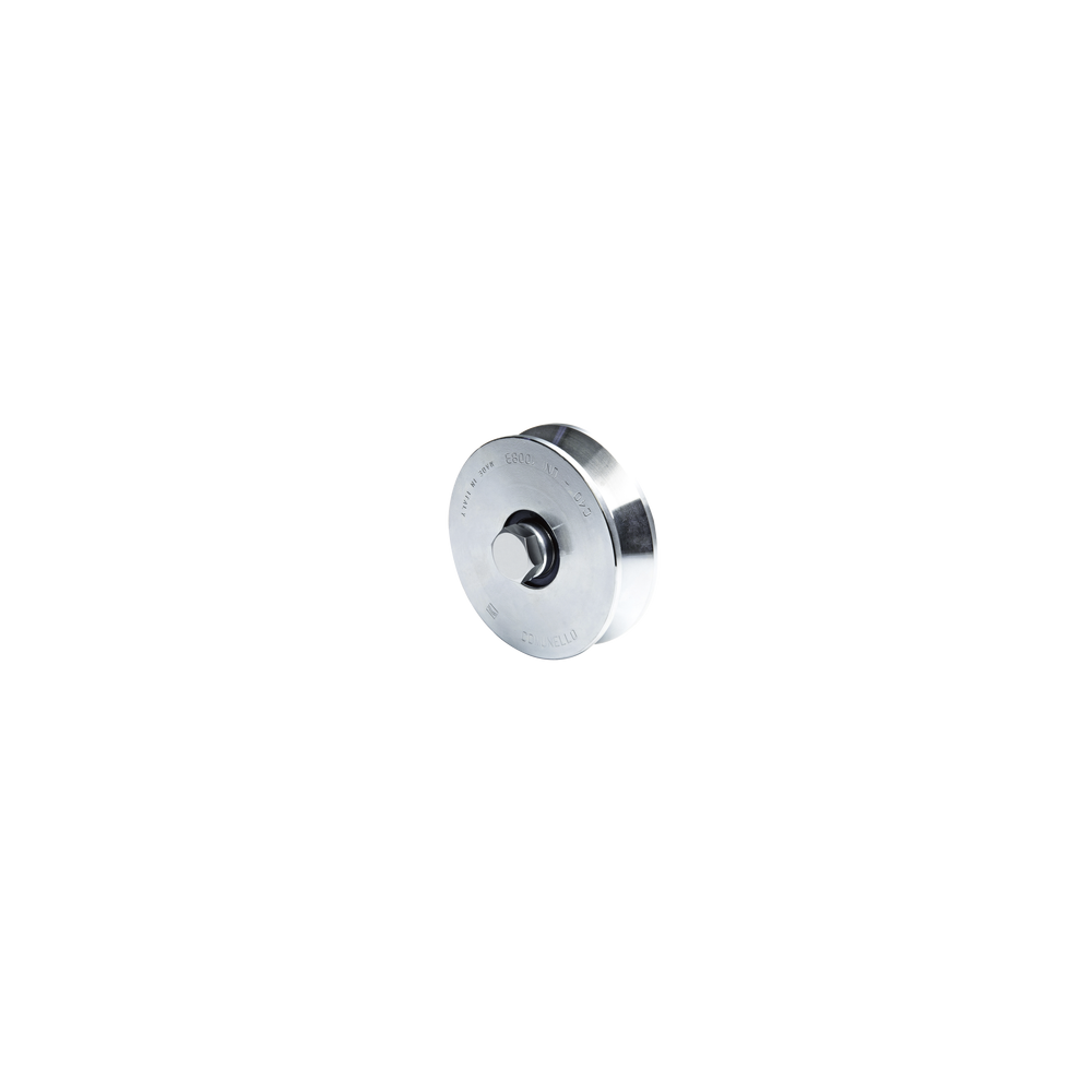 Rueda de 10 cm SIN Soporte Para Puertas Corredizas de Hasta 425 Kg / Canal Tipo "V"