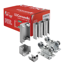 KIT para puertas autoportantes de hasta 3 m y 600 kg con guia para puertas corredizas